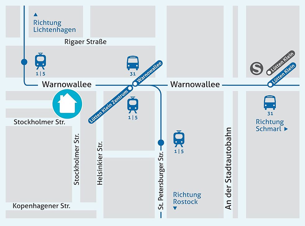 Anfahrtskizze zur Ausstellung "Barrierearmes Bad2